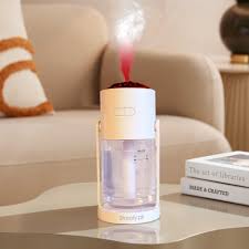 Air Humidifier With Flame Effect Essential Oil Diffuser Quiet Aroma Diffuser Home Fragrances Car Refresh - Chic Cart