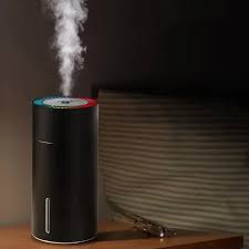 Air Humidifier With Flame Effect Essential Oil Diffuser Quiet Aroma Diffuser Home Fragrances Car Refresh - Chic Cart