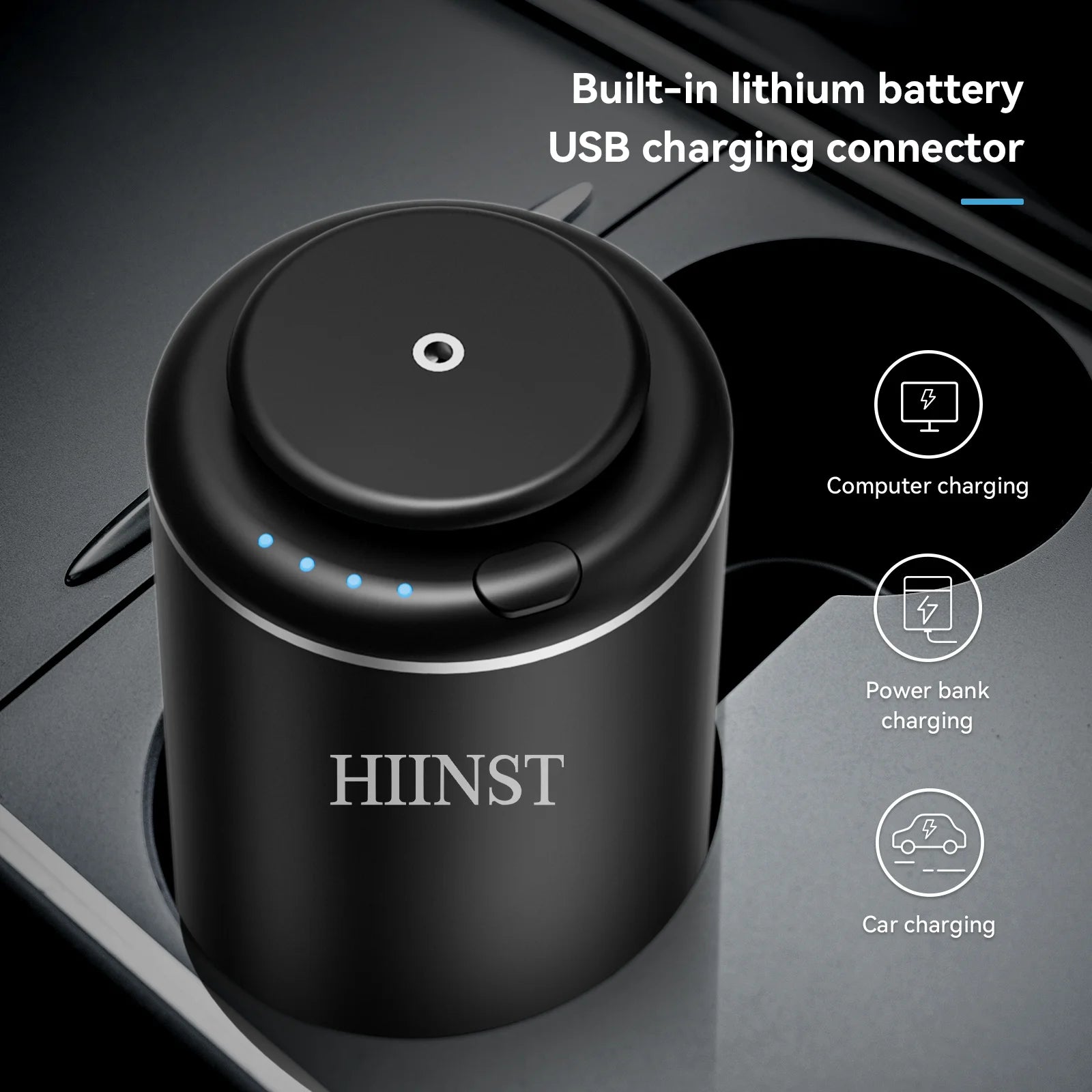 HIINST Luxury USB Rechargeable Aromatherapy Scent Car Perfume Air Freshener Essential Oil Fragrance Diffuser Smell Distributor - Chic Cart
