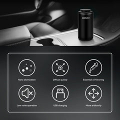 HIINST Luxury USB Rechargeable Aromatherapy Scent Car Perfume Air Freshener Essential Oil Fragrance Diffuser Smell Distributor - Chic Cart