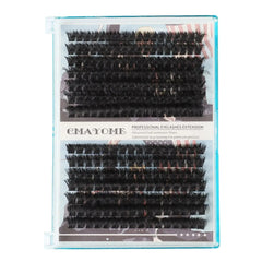80D 100D DIY Lash clusters set 238PCS Fluffy false eyelashes Extensions Individual Lashes bond and seal Strong glue Kit make up - Chic Cart