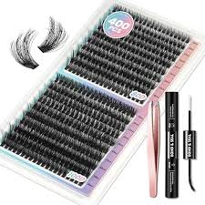 80D 100D DIY Lash clusters set 238PCS Fluffy false eyelashes Extensions Individual Lashes bond and seal Strong glue Kit make up - Chic Cart 