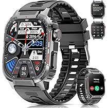 Men Smart Watch For Android IOS Fitness Watches Ip68 Waterproof Military Healthy Monitor AI Voice Bluetooth Call Smartwatch 2023 - Chic Cart 