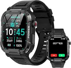 Men Smart Watch For Android IOS Fitness Watches Ip68 Waterproof Military Healthy Monitor AI Voice Bluetooth Call Smartwatch 2023 - Chic Cart 