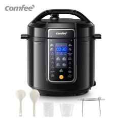 COMFEE’ 6 Quart 9 - in - 1 Electric Pressure Cooker 13 Presets Instant Multi Cooker Olla de Presion Slow Rice Cooker Non - Stick Pot - Chic Cart