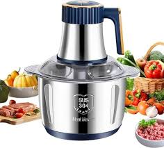 Electric Meat Grinder 304 Stainless Food Crusher Multifunction Vegetable Fruit Pepper Garlic Chopper Mincer Baby Food Blender - Chic Cart