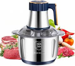 Electric Meat Grinder 304 Stainless Steel Food Processors Crusher Multifunctional Slicer Mincer Baby  Food Processor - Chic Cart 