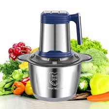Electric Meat Grinder 304 Stainless Steel Food Processors Crusher Multifunctional Slicer Mincer Baby  Food Processor - Chic Cart 