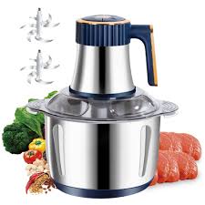 Electric Meat Grinder 304 Stainless Steel Food Processors Crusher Multifunctional Slicer Mincer Baby  Food Processor - Chic Cart 