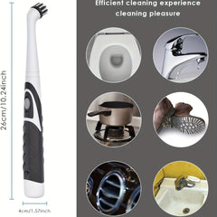 Cleaning brush Sonic Scrubber, Cleaning Tool With 4 Brushes Multifunctional Electric Cleaning Brush Cleaning Supplies - Chic Cart
