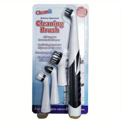 Cleaning brush Sonic Scrubber, Cleaning Tool With 4 Brushes Multifunctional Electric Cleaning Brush Cleaning Supplies - Chic Cart