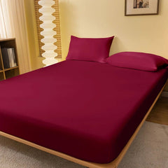 138x190cm - Solid Color Matte Bed Sheet - Premium Quality Bedding - Chic Cart
