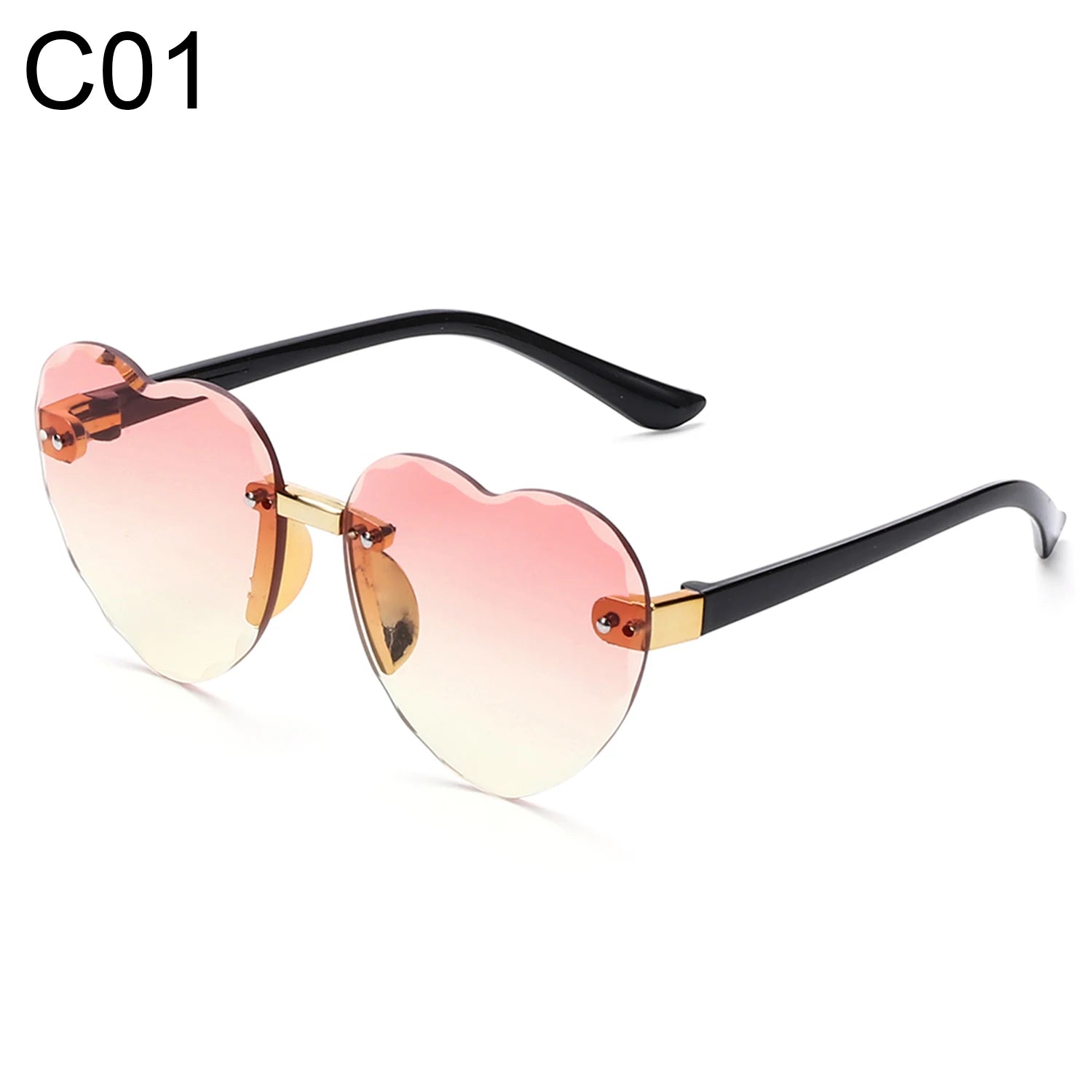 Ocean Lenses Eyewear Party/Photography Kids Sunglasses Heart - shaped Sun Glasses UV 400 Protection Children Sunglasses - Chic Cart