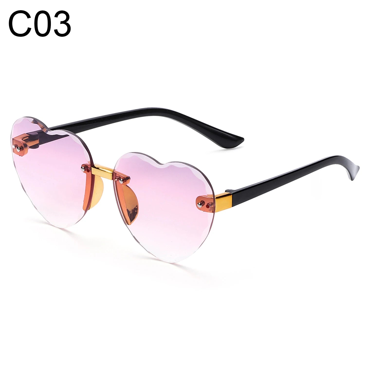 Ocean Lenses Eyewear Party/Photography Kids Sunglasses Heart - shaped Sun Glasses UV 400 Protection Children Sunglasses - Chic Cart