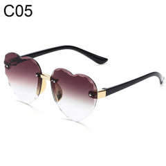 Ocean Lenses Eyewear Party/Photography Kids Sunglasses Heart - shaped Sun Glasses UV 400 Protection Children Sunglasses - Chic Cart