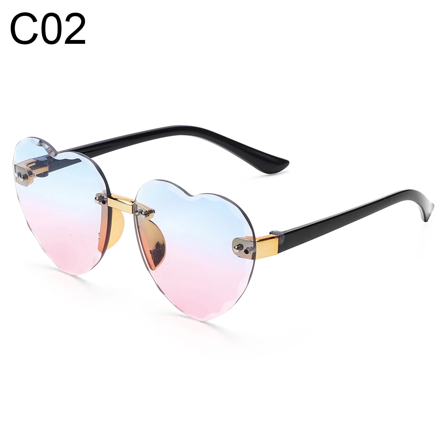 Ocean Lenses Eyewear Party/Photography Kids Sunglasses Heart - shaped Sun Glasses UV 400 Protection Children Sunglasses - Chic Cart