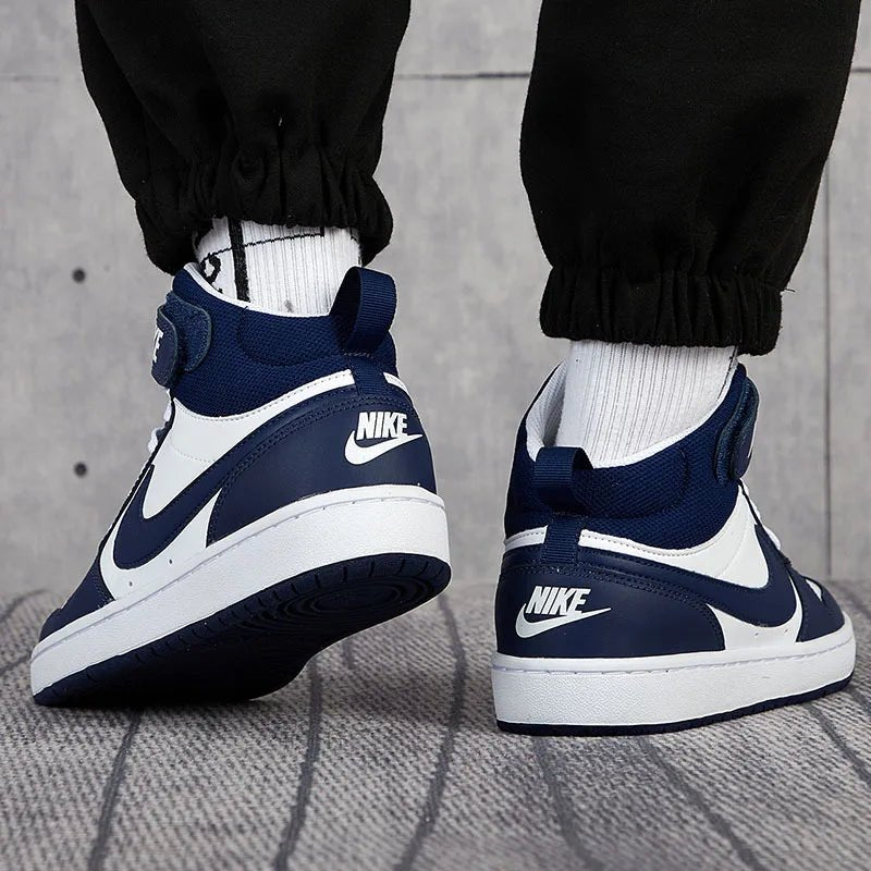 Nike children's shoes women's shoes new trend wear - resistant lightweight basketball shoes casual board shoes CD7782 - 107 - Chic Cart