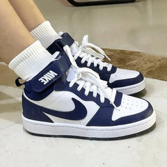 Nike children's shoes women's shoes new trend wear - resistant lightweight basketball shoes casual board shoes CD7782 - 107 - Chic Cart