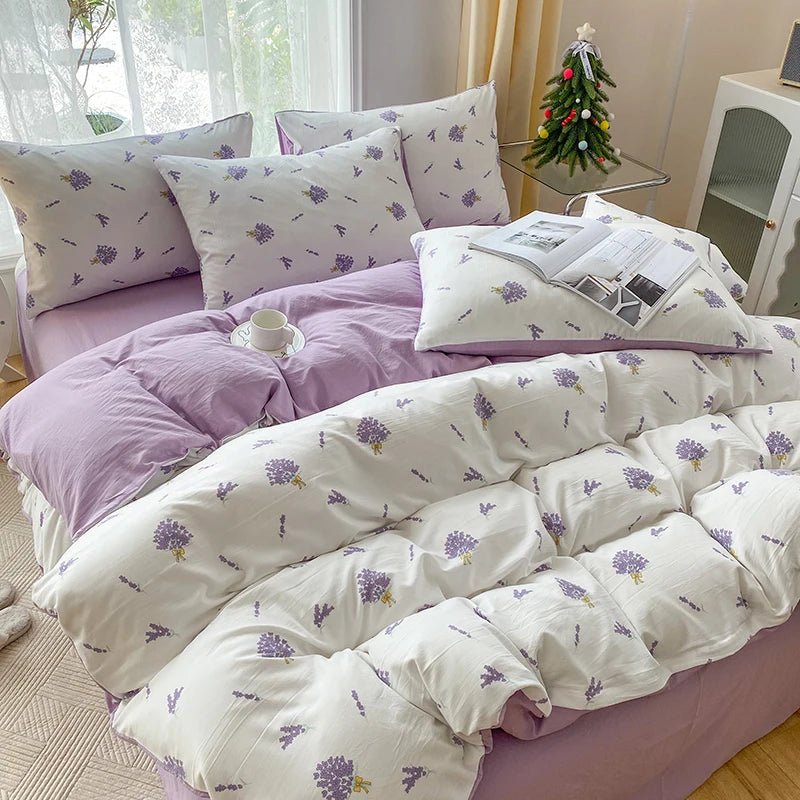 Floral Heart Duvet & Pillowcase Set - 3 Piece - Chic Cart