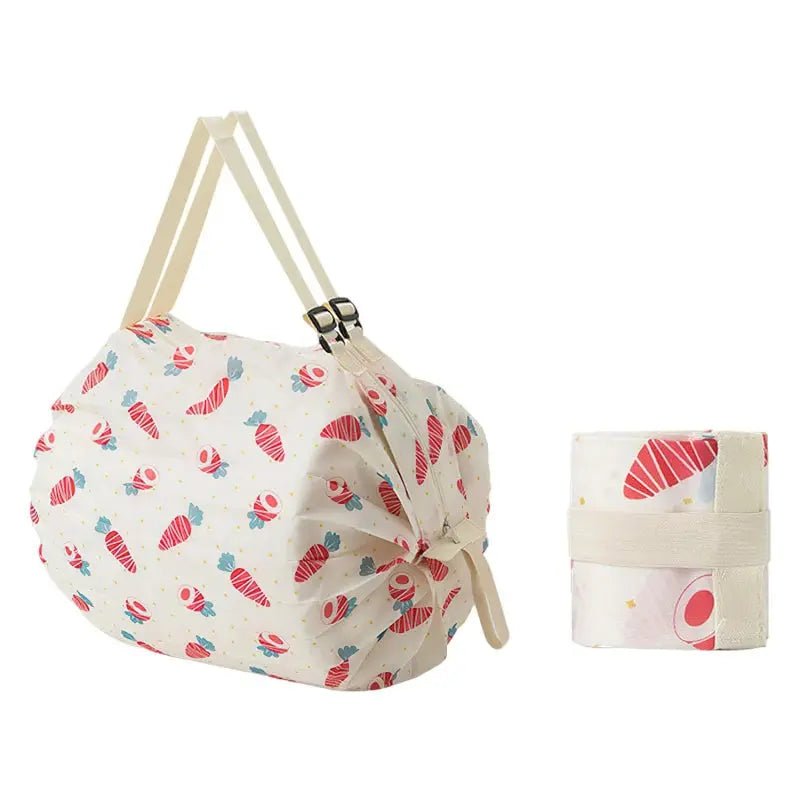 Foldable Shopping Bag Waterproof Travel Portable Storage Bag Beach Bag Supermarket Grocery Shopping Bag - Chic Cart