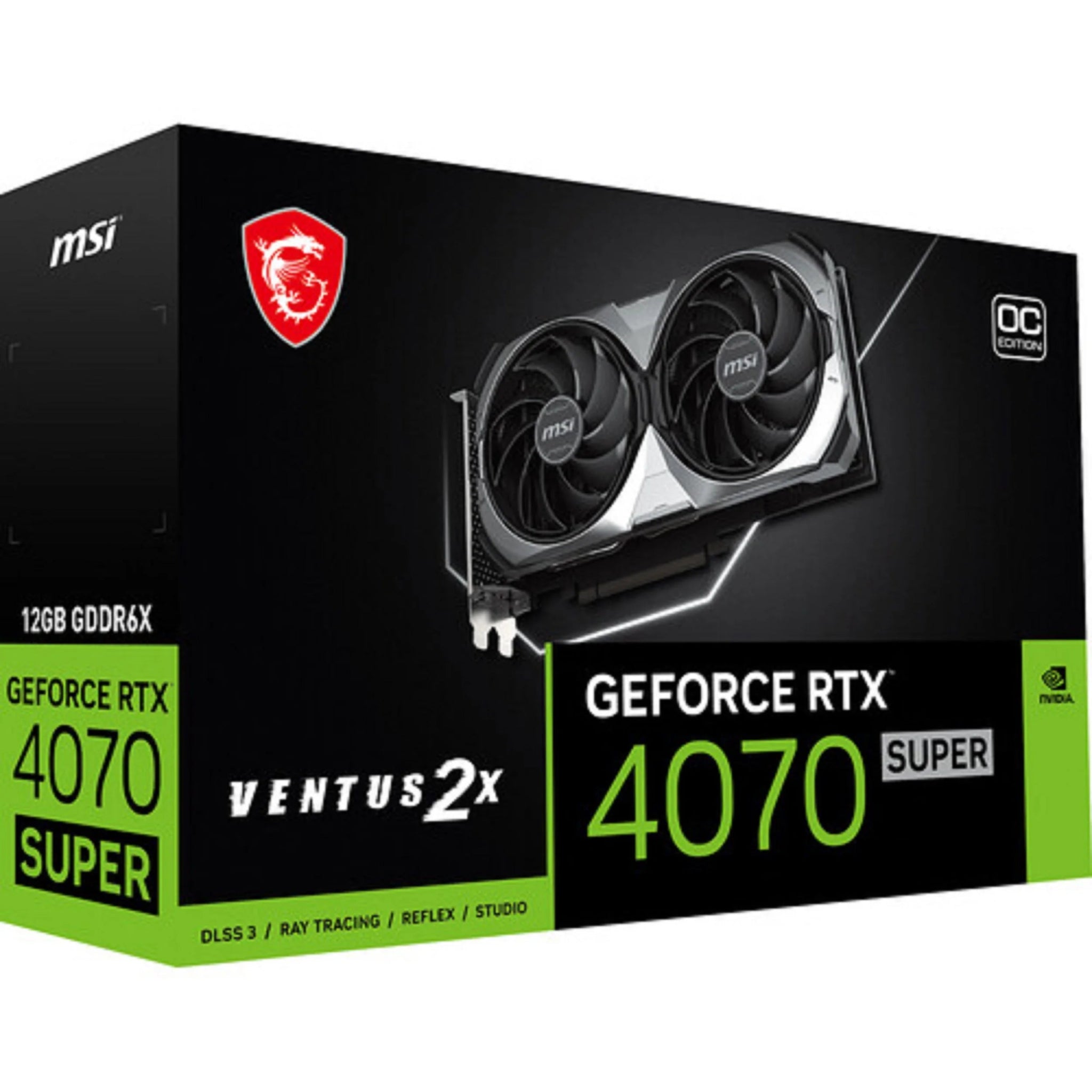 MSI GeForce RTX 4070 SUPER 12G VENTUS 2X OC Graphics Card - Chic Cart