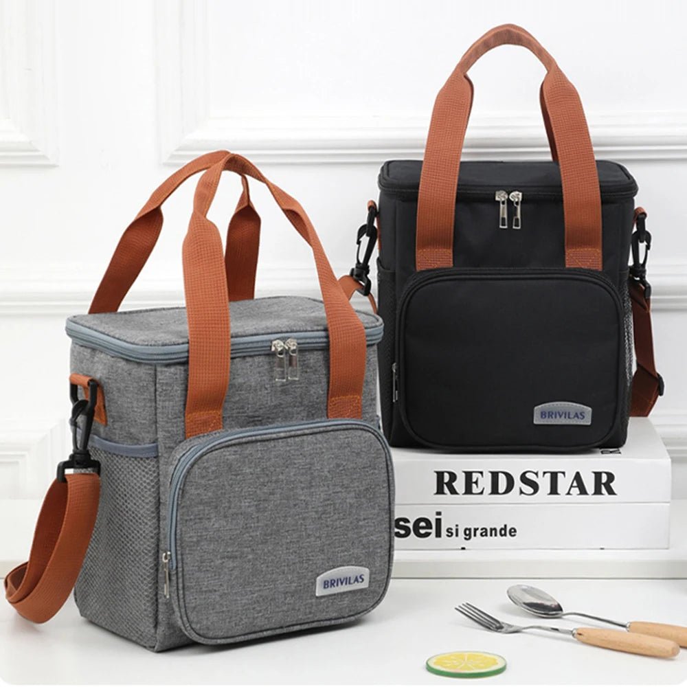 European And American Fashion Can Cross Body Thickened Lunch Insulation Bag With Large Capacity Business Lunch Bag - Chic Cart
