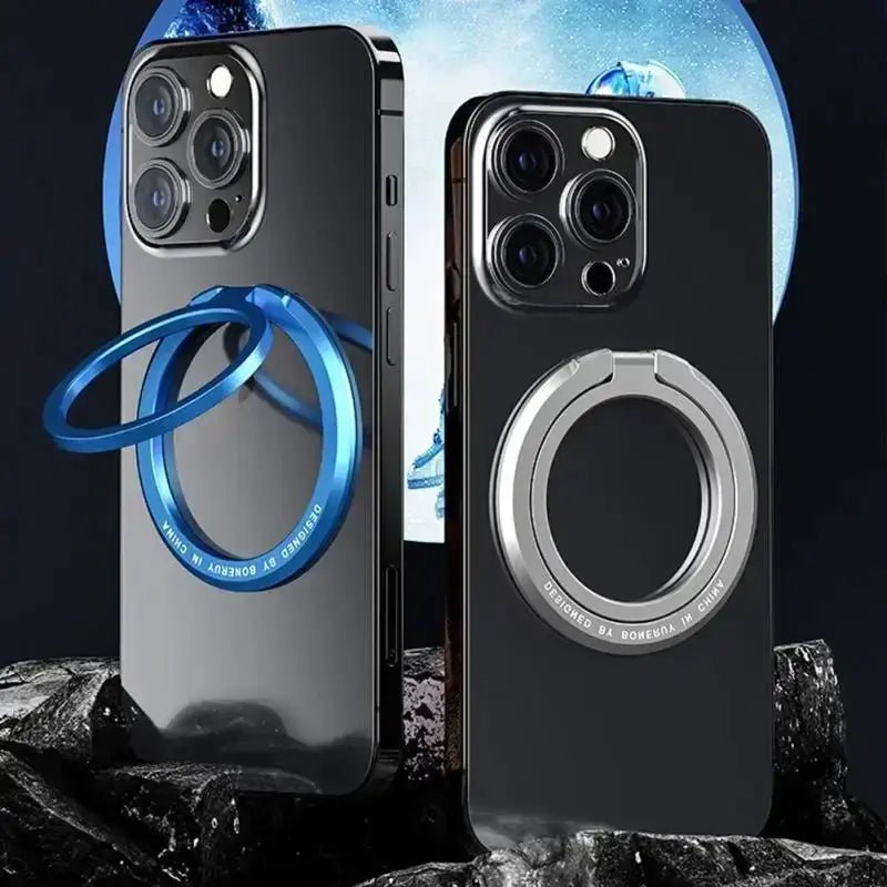 Portable Magnetic Phone Ring Holder Grip Stand 360 Rotating Phone Holder Car Mount Phone Bracket for Phone Accessories - Chic Cart