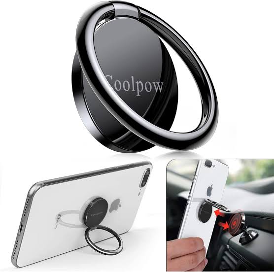 Portable Magnetic Phone Ring Holder Grip Stand 360 Rotating Phone Holder Car Mount Phone Bracket for Phone Accessories - Chic Cart 