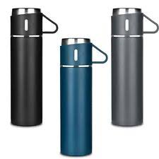 500ML 304 Stainless Steel Vacuum Insulated Bottle Gift Set Office Business Coffee Mug Stainless Steel Water Bottle with Straw