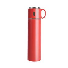 500ML 304 Stainless Steel Vacuum Insulated Bottle Gift Set Office Business Coffee Mug Stainless Steel Water Bottle with Straw