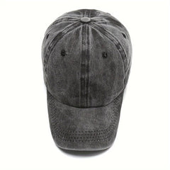 Men Women Unisex Baseball Cap Adjustable Solid Color Casual Hat Stretchy Fabric for Sports Secure Drawstring Closure Dad Hat - Chic Cart