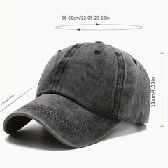 Men Women Unisex Baseball Cap Adjustable Solid Color Casual Hat Stretchy Fabric for Sports Secure Drawstring Closure Dad Hat - Chic Cart