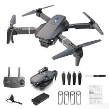 KBDFA 2023 New E88 Pro WIFI FPV Drone Wide Angle HD 4K 1080P Camera Height Hold RC Foldable Quadcopter Dron Helicopter Toys Gift - Chic Cart