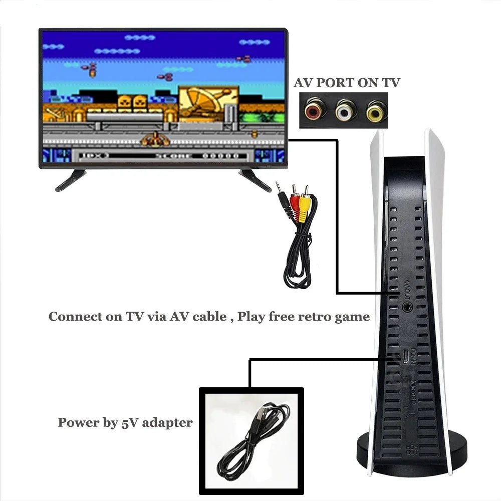 GS5 Game Station Retro Controller Handheld Game Player 200 Classic Games AV Output TV Gaming Console - Chic Cart