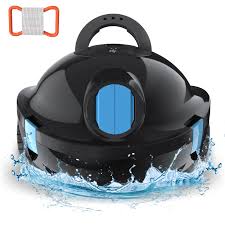 Y10 Cordless Robotic Pool Vacuum Cleaner, 90 Mins Runtime, Self - Parking, Ideal for Above/In - Ground Pool About 65 Ft/1100 Sq.Ft - Chic Cart