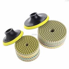 3/4/5/6/7Inch 10/12Pcs Diamond Polishing Pads Dry/Wet Buff Disc Abrasive for Sanding Granite Quartz Tile Glass Grinding Tools - Chic Cart