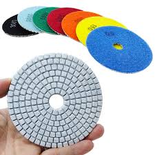 3/4/5/6/7Inch 10/12Pcs Diamond Polishing Pads Dry/Wet Buff Disc Abrasive for Sanding Granite Quartz Tile Glass Grinding Tools - Chic Cart