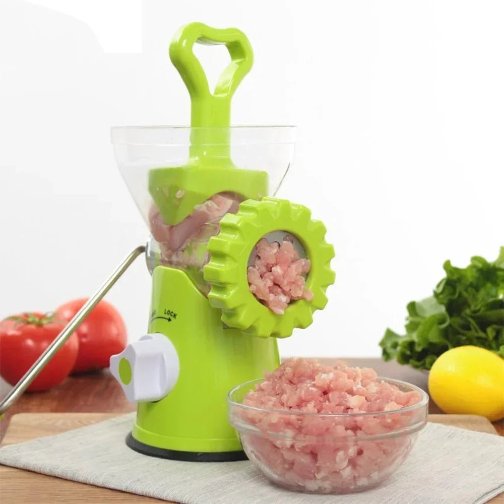 Meat Grinder Manual Processors Food Mincer Sausage Maker Stuffer Vegetable Chopper Blender Household Kitchen Enema Machine - Chic Cart