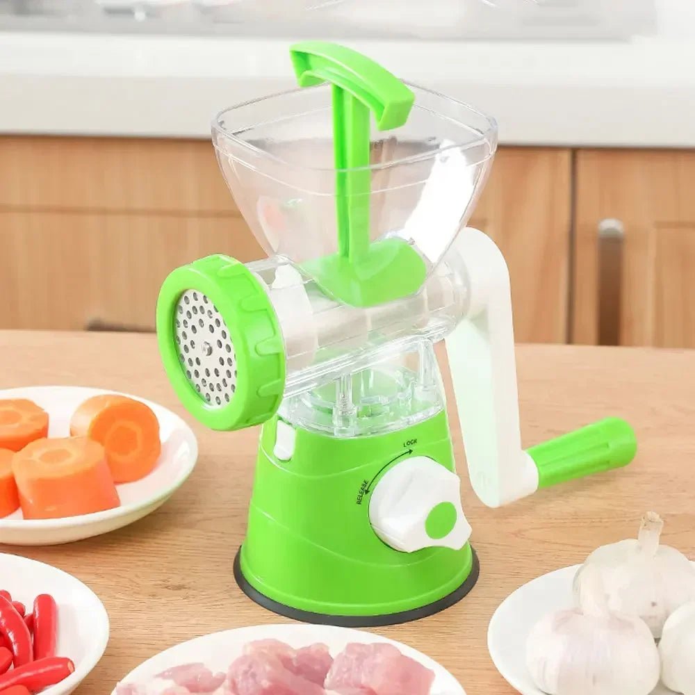 Meat Grinder Manual Processors Food Mincer Sausage Maker Stuffer Vegetable Chopper Blender Household Kitchen Enema Machine - Chic Cart