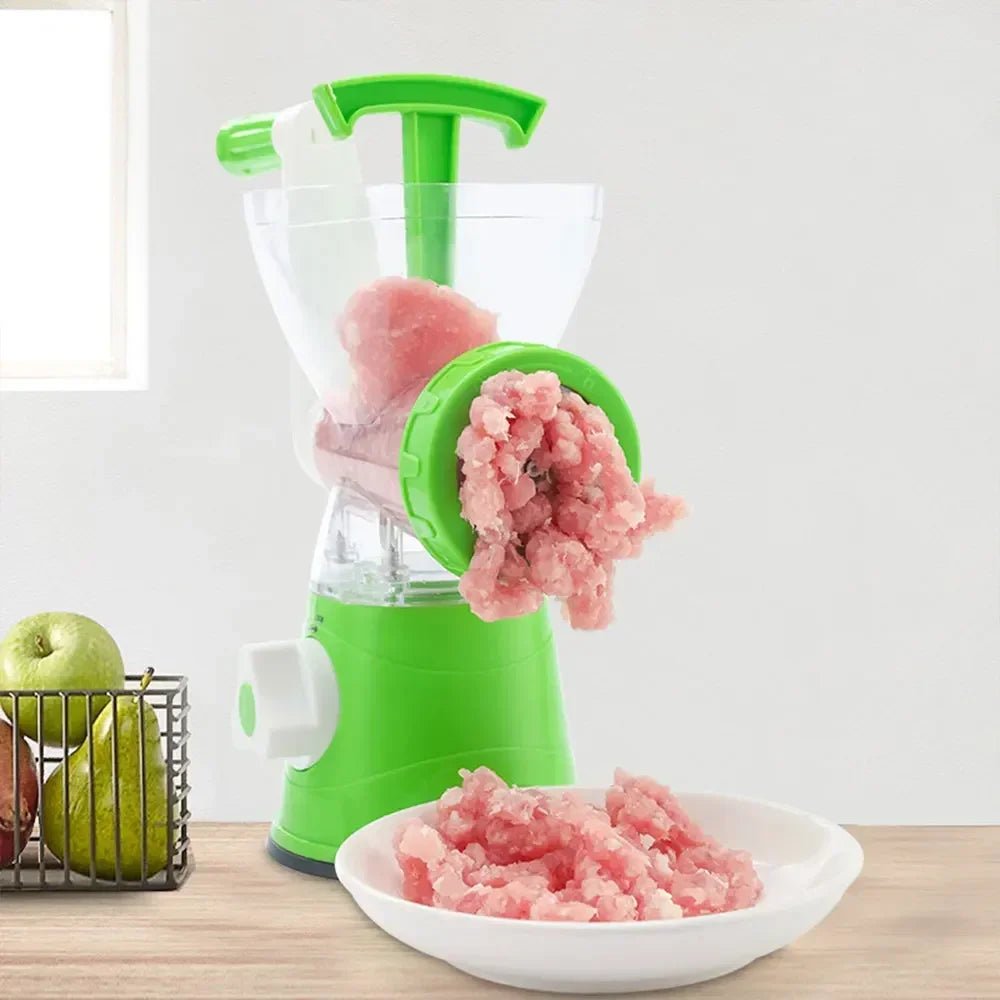 Meat Grinder Manual Processors Food Mincer Sausage Maker Stuffer Vegetable Chopper Blender Household Kitchen Enema Machine - Chic Cart