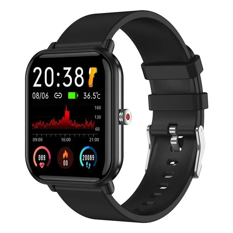 LIGE 2024 New Q9 Pro Smart Watch Body Temperature Monitor Music Control Sports Waterproof Smart Watch for Men Women Smartwatch - Chic Cart