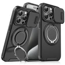 Rotating Bracket Magnetic Suction Phone Case Frosted Heat Dissipation Drop - resistant - Chic Cart