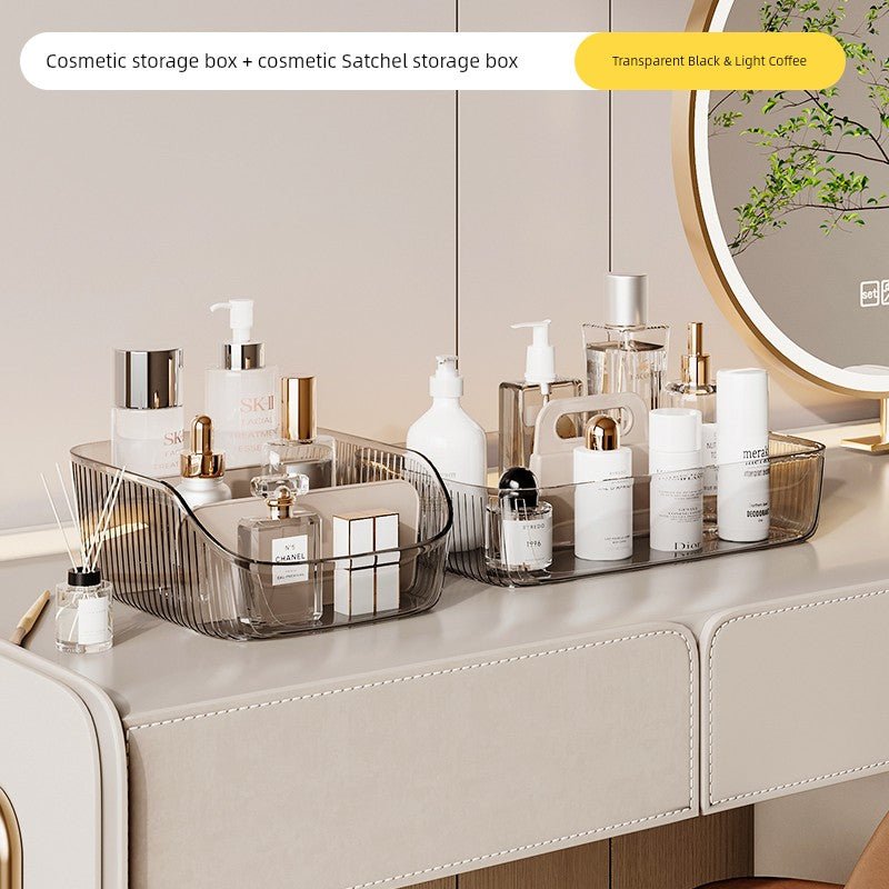 BDO Cosmetics Storage Box Desktop Fancy Dresser Skincare Shelves Snacks Sundries Organizing Box - Chic Cart