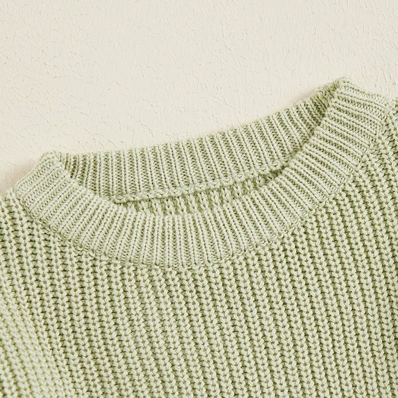 0 - 5Yrs Baby Boys Girls Knit Sweater Clothes 2024 New Toddler Infant Newborn Knitwear Soft Spring Long Sleeve Baby Pullover Tops - Chic Cart