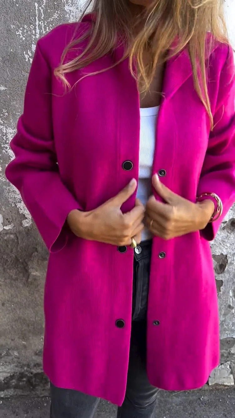 Casual Hooded Single - Breasted Cardigan Fashion Loose Solid Color Jacket Spring And Autumn Women's Clothing - Chic Cart