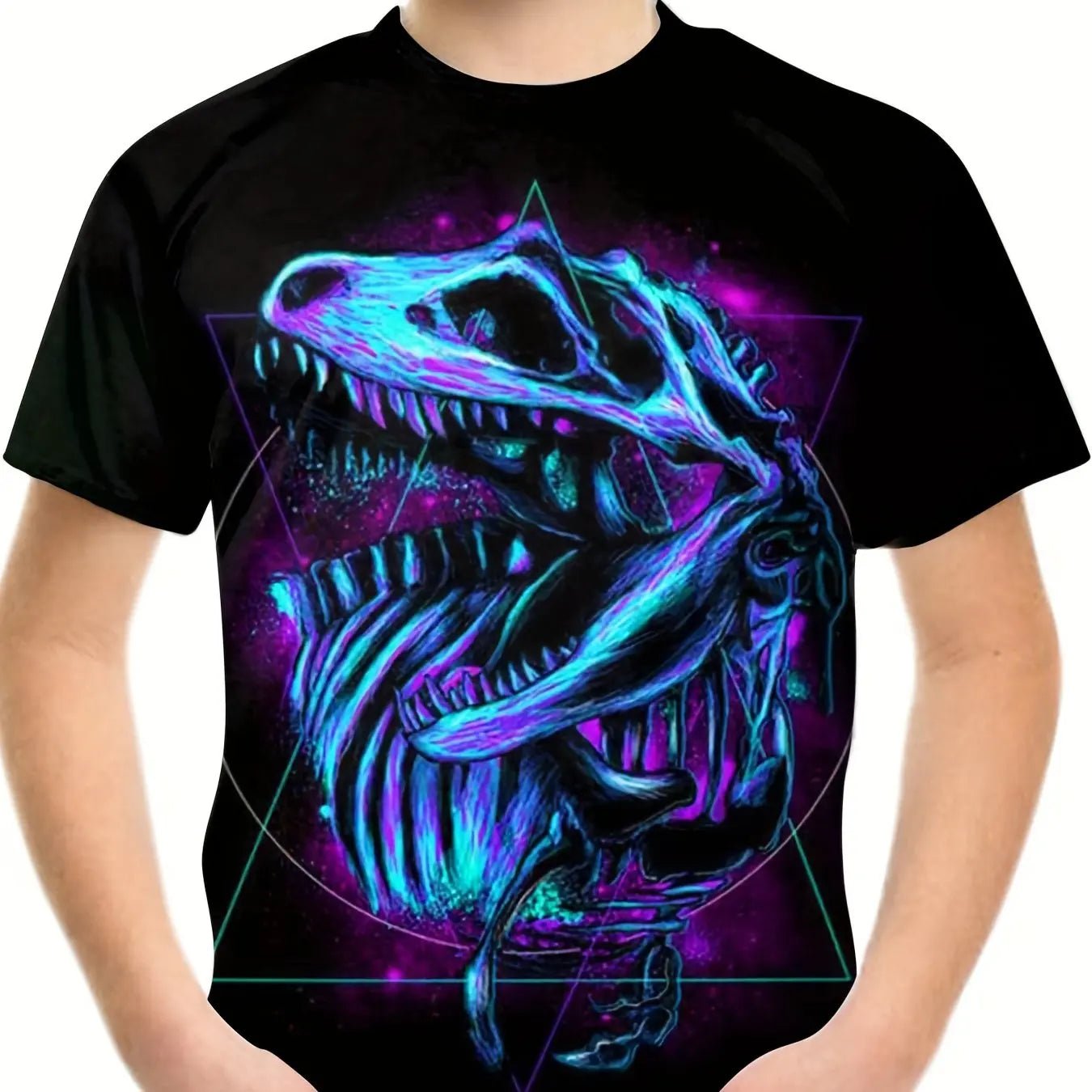 Children's Clothing Boys Tshirt Short Sleeve Child T-Shirt 3D Dinosaur Print Casual Kids Summer Clothes Girls Clothes Tops Tee - Chic Cart