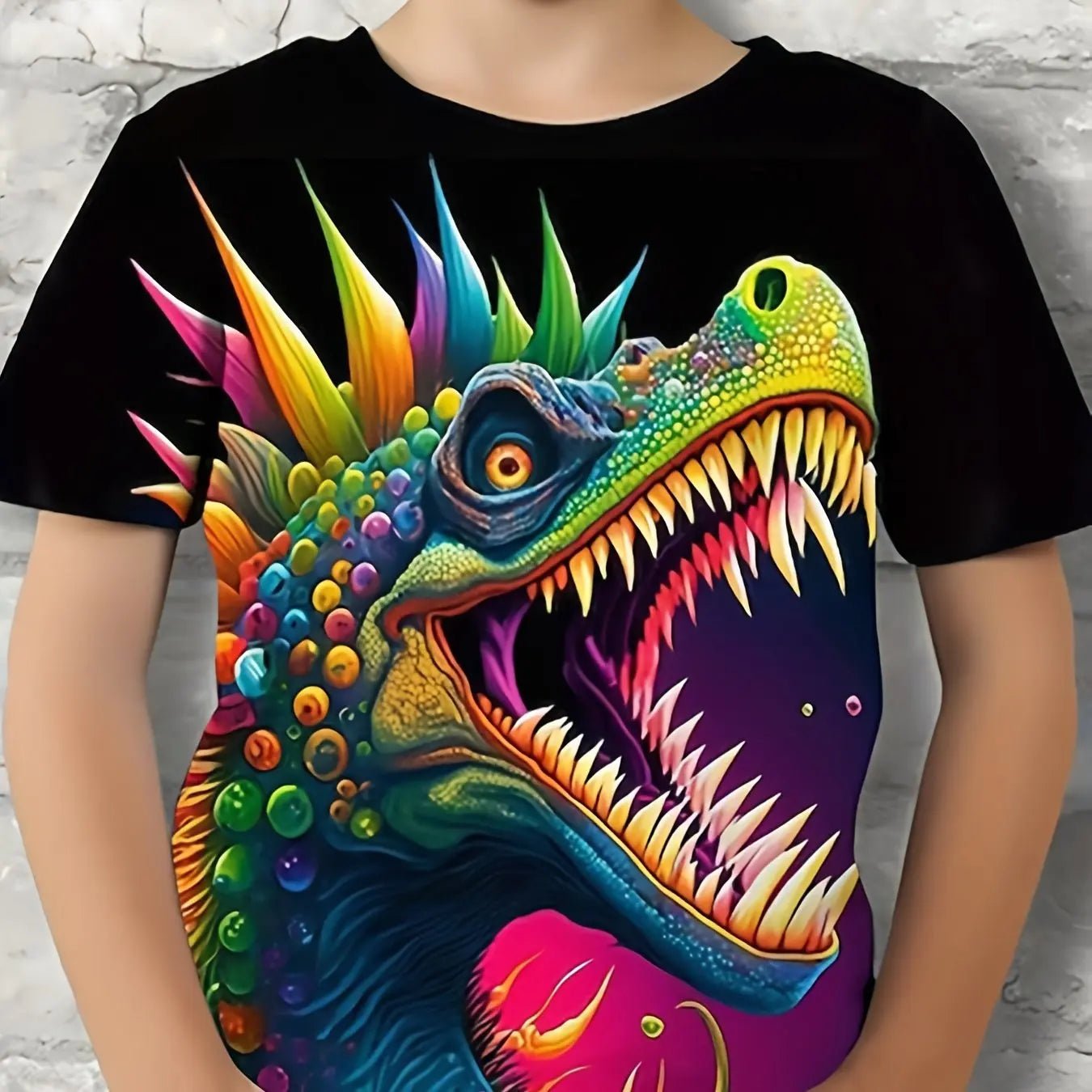 Children's Clothing Boys Tshirt Short Sleeve Child T-Shirt 3D Dinosaur Print Casual Kids Summer Clothes Girls Clothes Tops Tee - Chic Cart