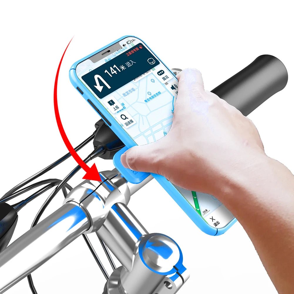 Bicycle Phone Holder Mobile Quad Phone Bracket Lock Shock - resistant Scooter Bike MTB Bicycle Phone Holder Phone Accessories - Chic Cart