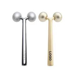 2 IN 1 3D Facial Massager & Gua Sha Massage Tool Cold Roller For Face Eyes Chin Lift Tightening Skin Tool Sculpting Beauty Tools - Chic Cart