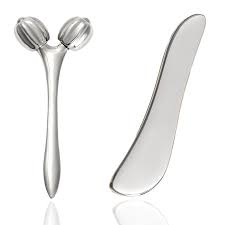 2 IN 1 3D Facial Massager & Gua Sha Massage Tool Cold Roller For Face Eyes Chin Lift Tightening Skin Tool Sculpting Beauty Tools - Chic Cart